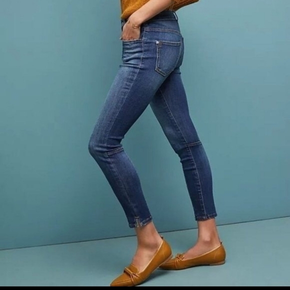 Womens Anthropologie Pilcro High Rise Dark Wash Jeans 27 - Picture 3 of 8